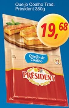 Supermercados Guanabara Queijo Coalho Trad. President 350g oferta
