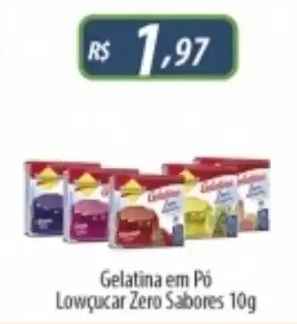 Gelatina em po Lowcucar Zero Sabores 10g