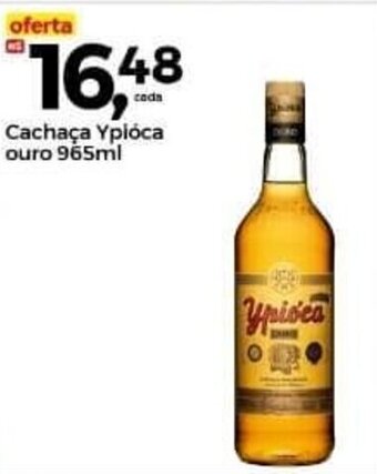 Frangolândia Cachaça Ypióca ouro 965ml oferta