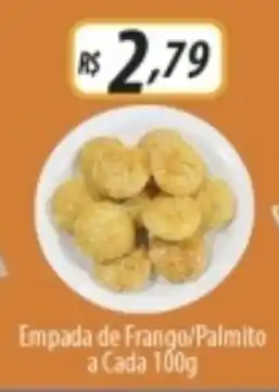 Supermercados Rondon Empada de Frango/ Palmito a cada 100g oferta