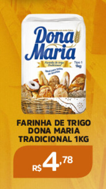 Pinheiro Supermercado FARINHA DE TRIGO DONA MARIA TRADICIONAL 1KG oferta