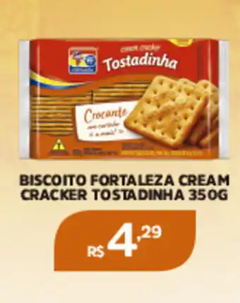 Pinheiro Supermercado BISCOITO FORTALEZA CREAM CRACKER TOSTADINHA 350G oferta