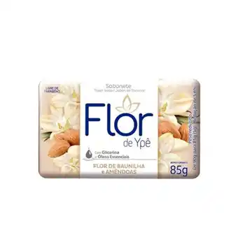 Santo Supermercados Sabonete em barra flor de baunilha e amêndoas flor de ypê pacote 85g oferta