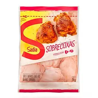 Hortifruti Sobrecoxa de frango congelado lqf sadia 1kg oferta
