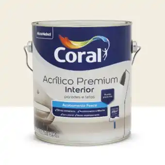 Leroy Merlin Tinta acrílico premium interior fosca branco 3,6 l coral oferta
