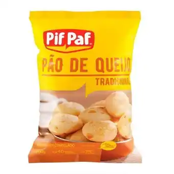 São José Supermercados Pão de queijo pif paf tradicional pacote 400g oferta
