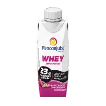 Bebida láctea piracanjuba whey zero lactose batata-doce 250ml