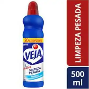 Limpador limpeza pesada com álcool veja 500ml