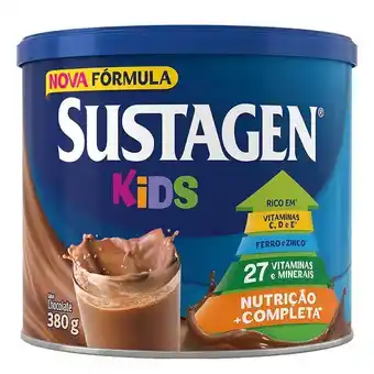 Farmácia Permanente Complemento alimentar sustagen kids sabor chocolate - lata 380g oferta