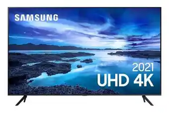 Smart tv 55 samsung hdr 4k 55au7700, crystal, alexa built in - cinza