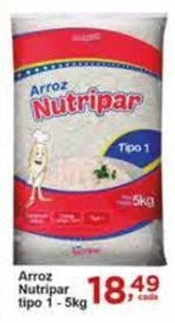 Rossi Supermercado Arroz Nutripar tipo 1-5kg oferta