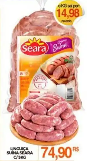 Mercadão Atacadista LINGUIÇA SUINA SEARA C/SKC oferta