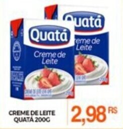 Mercadão Atacadista CREME DE LEITE QUATA 200G oferta