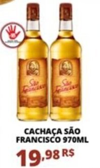 Mercadão Atacadista CACHAÇA SÃO FRANCISCO 970ML oferta