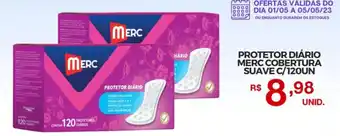 Mercadão Atacadista PROTETOR DIÁRIO MERC COBERTURA SUAVE C/120UN oferta