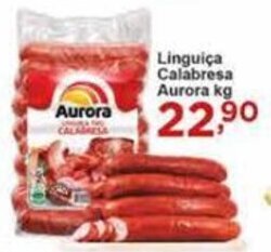 Rossi Supermercado Linguiça Calabresa Aurora kg oferta