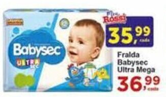 Rossi Supermercado Fralda Babysec Ultra Mega oferta