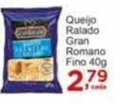 Rossi Supermercado Queijo Ralado Gran Romano Fino 40g oferta