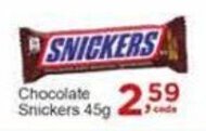 Rossi Supermercado Chocolate Snickers 45g oferta