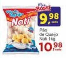 Rossi Supermercado Pão de Queijo Nati 1kg oferta