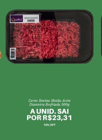 Pão de Açúcar Carne Bovina Moída Acém Dianteira Resfriada 500g oferta