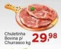 Rossi Supermercado Chuletinha Bovina p/ Churrasco kg oferta
