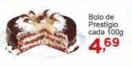 Rossi Supermercado Bolo de Prestigio cada 100g oferta