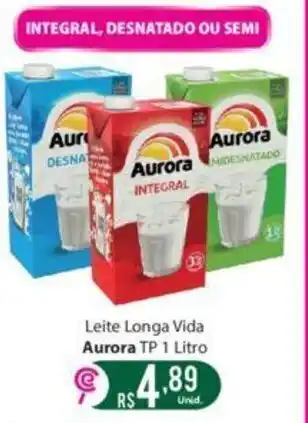 Comercial Esperança Leite Longa Vida Aurora TP 1 Litro oferta