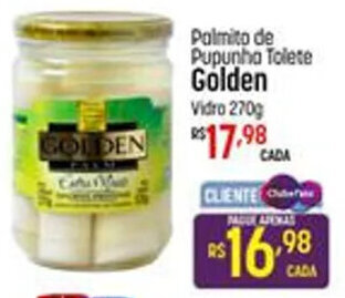 Muffato Palmito de Pupunha Tolete Golden Vidro 270g oferta