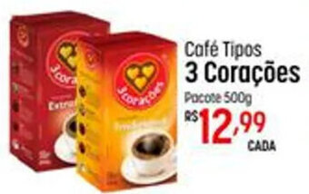 Muffato Café Tipos 3 Corações Pacote 500g oferta