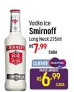 Muffato Vodka Ice Smirnoff Long Neck 275ml oferta