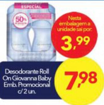 Lopes Supermercados Desodorante Roll On Giovanna Baby oferta