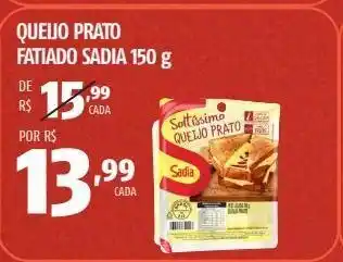 Queijo prato fatiado sadia 150g