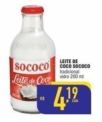 Mercantil Rodrigues Leite de coco sococo 200ml oferta