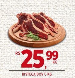 DB Supermercados Bisteca bov c kg oferta