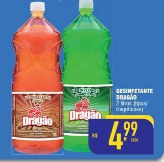 Mercantil Rodrigues Desinfetante dragão 2l oferta