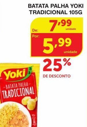 Roldão Batata palha yoki 105g oferta