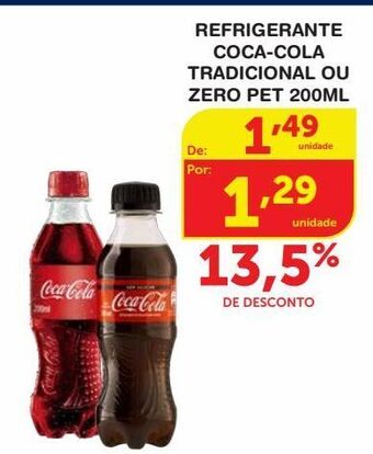 Roldão Refrigerante coca-cola 200ml oferta