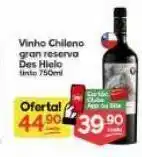 Supermercados Princesa Vinho chileno gran reserva des hielo oferta