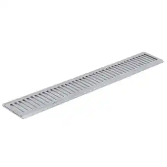 Leroy Merlin Grelha e porta grelha com tela para veículos leves com média vazão de alumínio polido 15x100cm cinza lg mais oferta