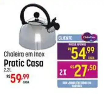 Muffato Chaleira em Inox Pratic Casa 2.2L oferta