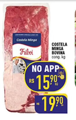Mercantil Rodrigues COSTELA MINGA BOVINA cong. kg oferta