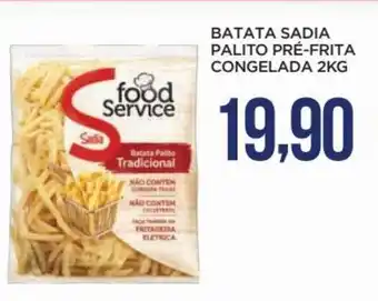 Apoio Mineiro BATATA SADIA PALITO PRÉ-FRITA CONGELADA 2KG oferta