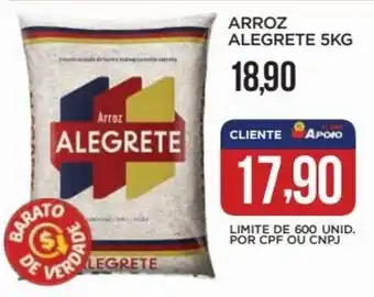 Apoio Mineiro ARROZ ALEGRETE 5KG oferta