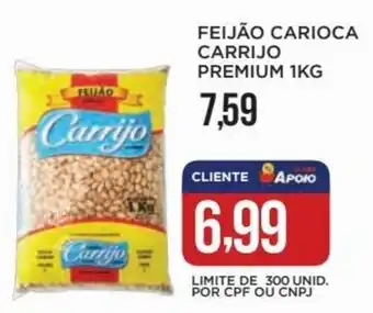 Apoio Mineiro FEIJÃO CARIOCA CARRIJO PREMIUM 1KG oferta