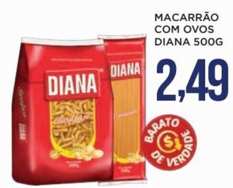 Apoio Mineiro MACARRÃO COM OVOS DIANA 500G oferta