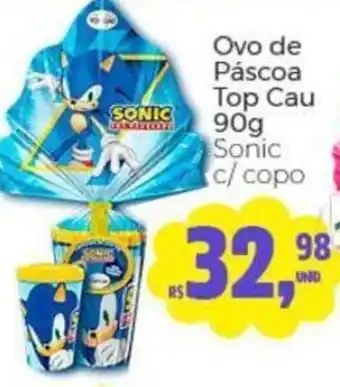 Atacado Máximo Ovo de Pascoa Top Cau Sonic oferta