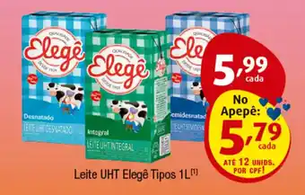 Leite UHT Elegê Tipos 1L