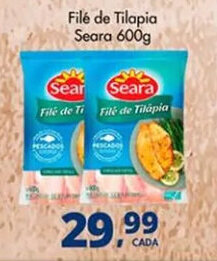 Delta Supermercados Filé de Tilapia Seara 600g oferta