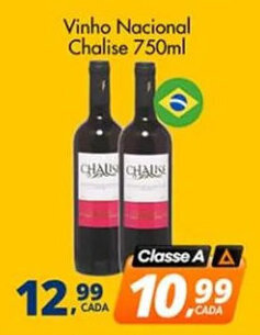 Delta Supermercados Vinho Nacional Chalise 750ml oferta